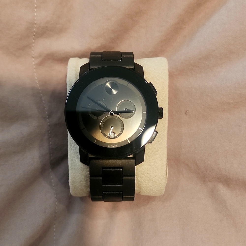 Movado black bold